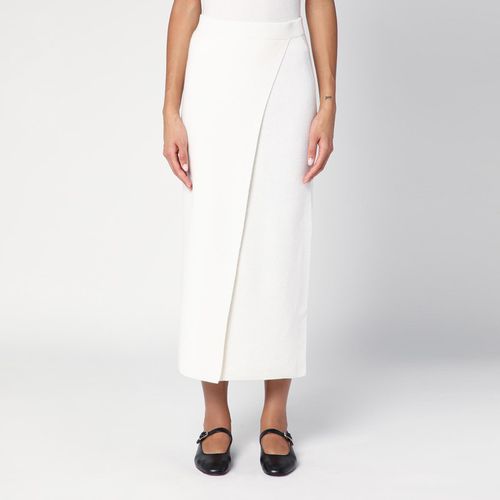 White wool and cashmere midi skirt - Max Mara - Modalova