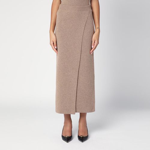 Beige wool and cashmere midi skirt - Max Mara - Modalova