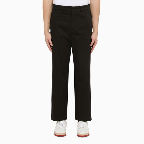 Regular black cotton trousers - Department 5 - Modalova