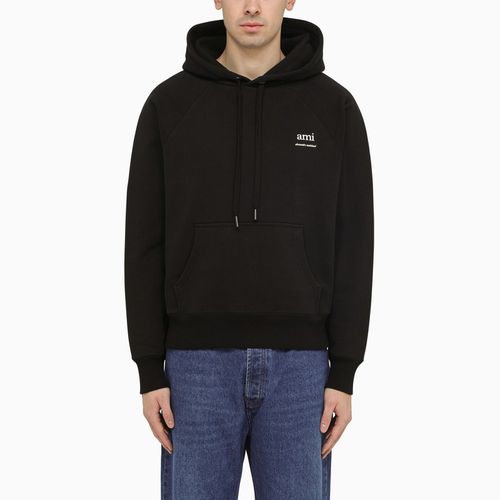 Black logoed hoodie - Ami Paris - Modalova