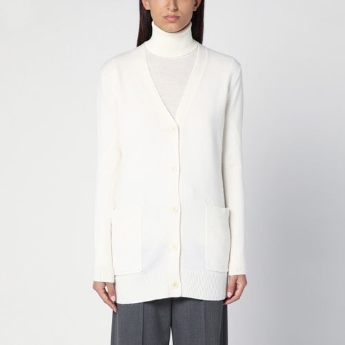 White wool and cashmere long cardigan - Max Mara - Modalova