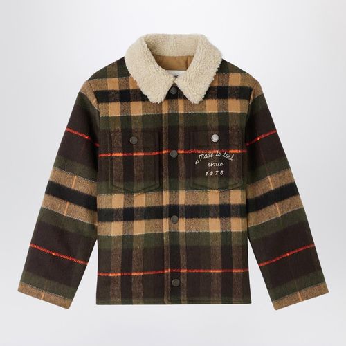 Baxter khaki checked jacket - Bonpoint - Modalova