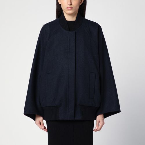 Blaue Cape-Bomberjacke aus Kaschmir - Max Mara - Modalova