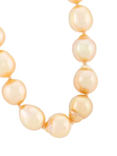 Collar en oro amarillo de 18 kt con perlas - Baggins - Modalova