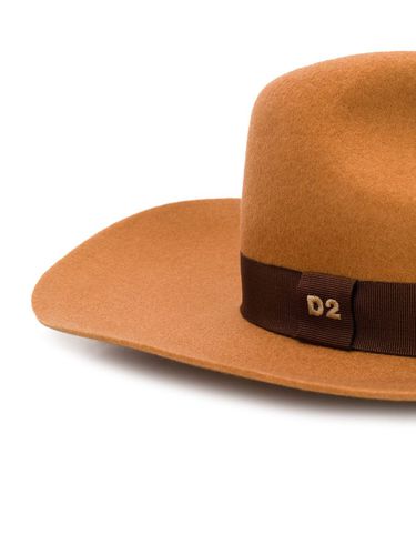 Sombrero de ala ancha con logo - Dsquared2 - Modalova
