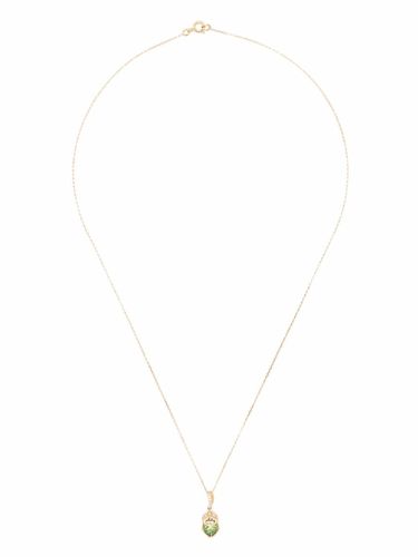 Collar Beetle en oro amarillo de 18kt con diamante y tsavorita - Aurelie Bidermann - Modalova