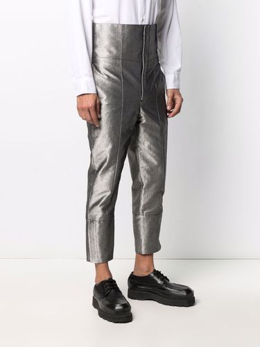 Pantalones metalizados de talle alto - Comme Des Garçons Homme Plus - Modalova