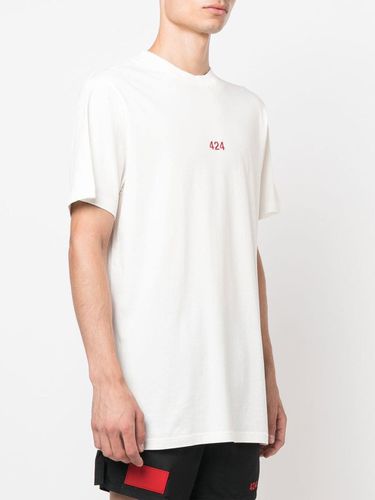 Camiseta con logo y cuello redondo - 424 - Modalova