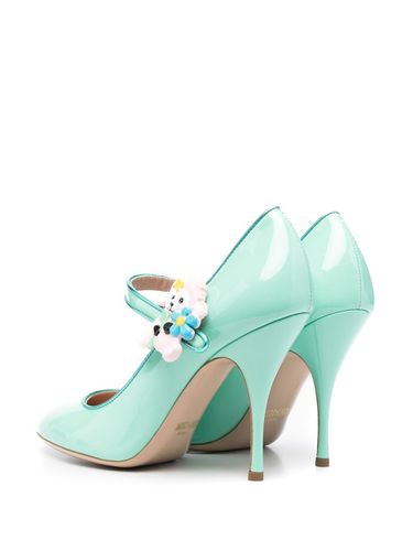 Zapatos de tacón detalle de charm - Moschino - Modalova