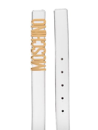 Cinturón con placa del logo - Moschino - Modalova