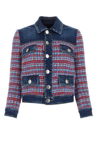 Bouclã And Denim Vintage Louisiana Jacket - Dsquared2 - Modalova