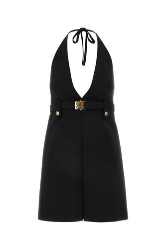 Miu Miu Black Stretch Wool Dress - Miu Miu - Modalova