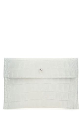 Chalk Leather Clutch - Alexander McQueen - Modalova