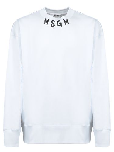 Logo Printed Crewneck Sweatshirt - MSGM - Modalova