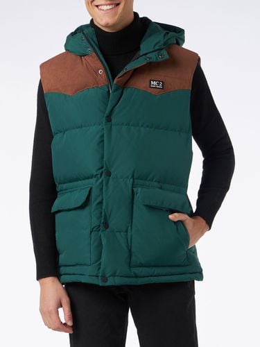 MC2 Saint Barth Man Green Down Vest - MC2 Saint Barth - Modalova