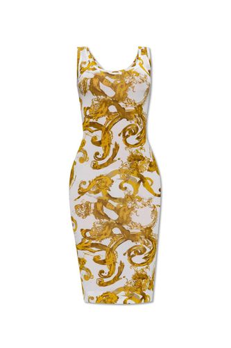 Barocco Print Sleeveless Midi Dress - Versace Jeans Couture - Modalova