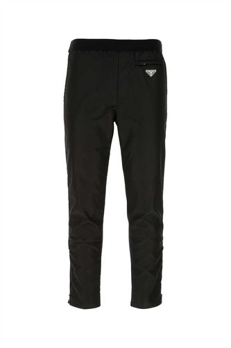 Prada Black Nylon And Wool Pant - Prada - Modalova