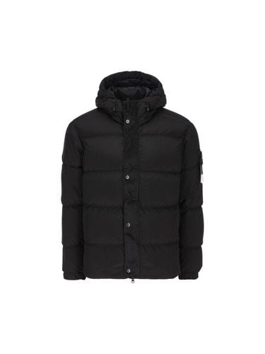 Logo Patch Hooded Quilted Jacket - Stone Island - Modalova