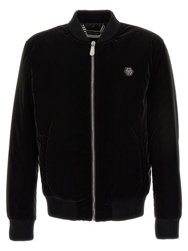 Logo Nylon Bomber Jacket - Philipp Plein - Modalova