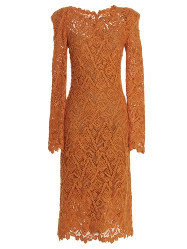 Macramé Lace Dress - Ermanno Scervino - Modalova