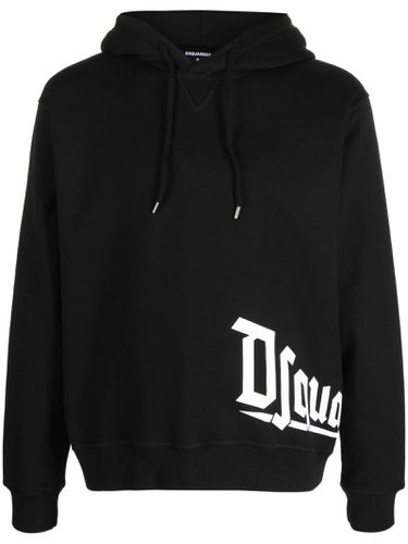 Dsquared2 Black Cotton Hoodie - Dsquared2 - Modalova