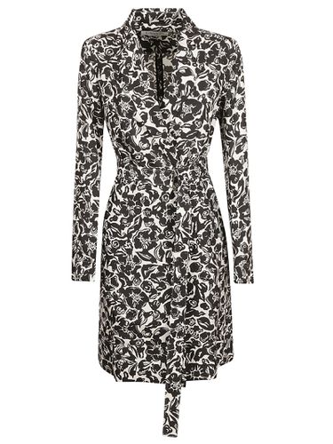 Lanvin Flower Print Wrap Midi Dress - Lanvin - Modalova