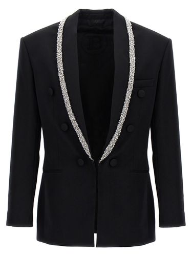 Balmain strass Piping Blazer - Balmain - Modalova