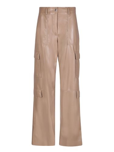 Soft Eco Leather Cargo Trousers - MSGM - Modalova