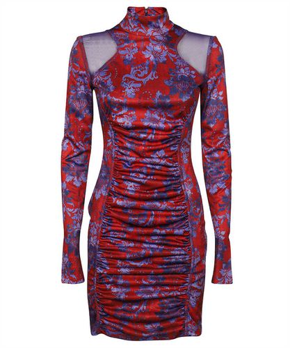 Floral Print Mini Dress - Versace Jeans Couture - Modalova