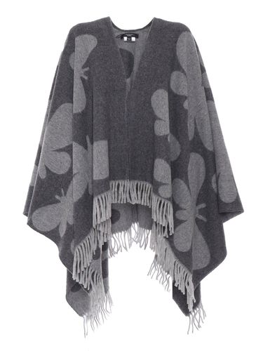 V-neck Fringed Edge Cape - Weekend Max Mara - Modalova