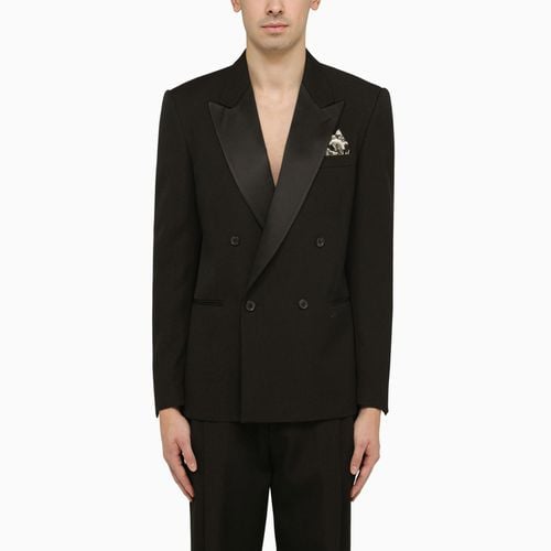 Double-breasted Wool Blazer - Off-White - Modalova