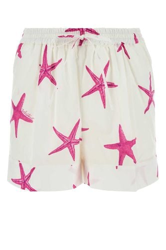 Printed Poplin Escape Shorts - Valentino Garavani - Modalova