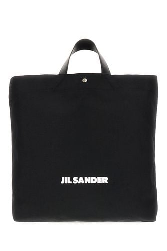 Black Canvas Shopping Bag - Jil Sander - Modalova