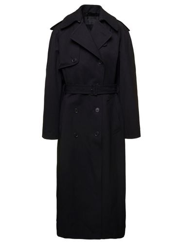 Double-breasted Trench Coat With Belt - Balenciaga - Modalova