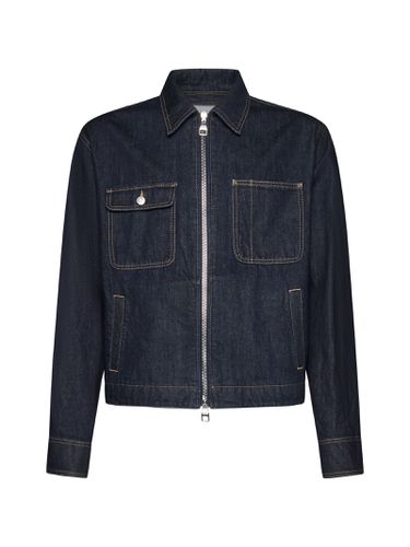 Zip-up Denim Jacket - Alexander McQueen - Modalova