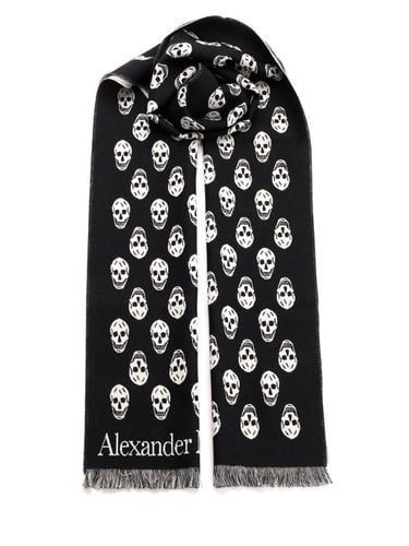 Skull Double-face Scarf - Alexander McQueen - Modalova