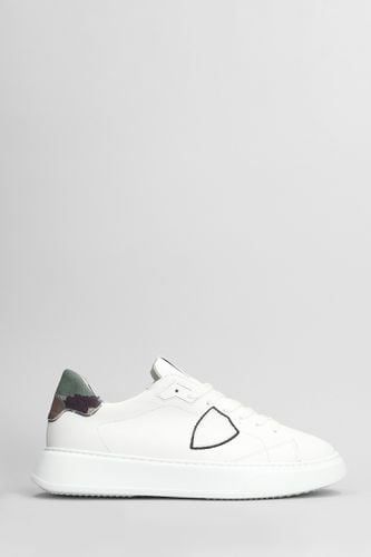 Temple Low Sneakers In Leather - Philippe Model - Modalova