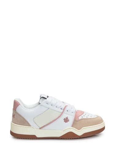 Spiker Leather Low-top Sneakers - Dsquared2 - Modalova