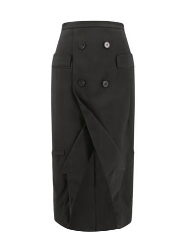 Long Sartorial Skirt With Front Split - Alexander McQueen - Modalova