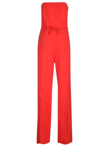 Wool Crepe Jumpsuit - Valentino Garavani - Modalova