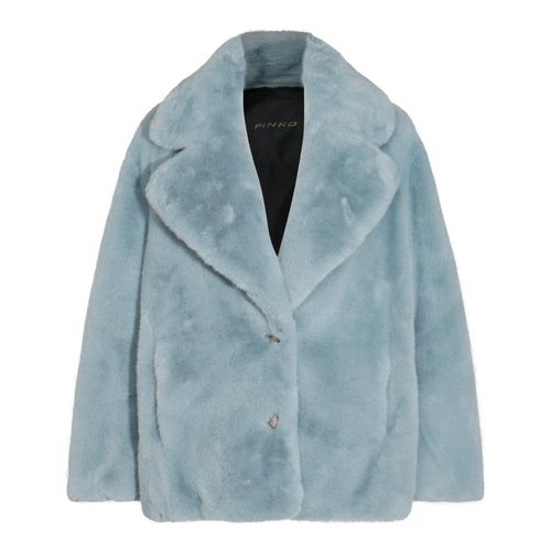 Pinko Single-breasted Fluffy Coat - Pinko - Modalova