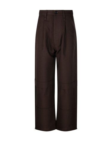 Gabardine Cargo Trousers - Ami Alexandre Mattiussi - Modalova