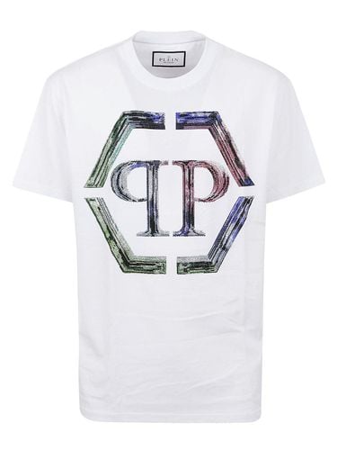 Logo Printed Crewneck T-shirt - Philipp Plein - Modalova