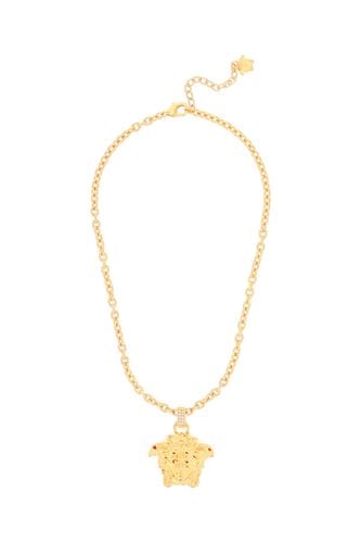 La Medusa Necklace With Crystals - Versace - Modalova