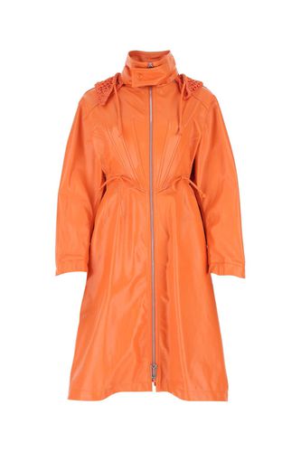 Bottega Veneta Orange Leather Parka - Bottega Veneta - Modalova