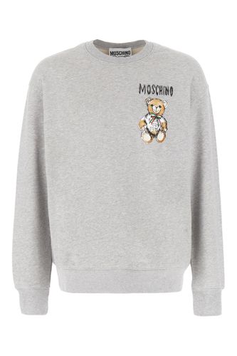 Moschino Grey Cotton Sweatshirt - Moschino - Modalova