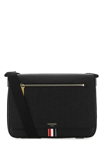 Black Leather Crossbody Bag - Thom Browne - Modalova