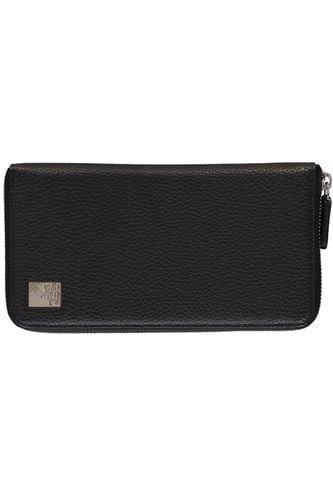 Leather Zip Around Wallet - Versace Collection - Modalova