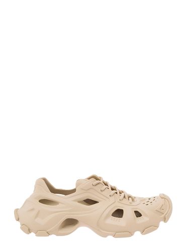 White hd Sneakers With Embossed Logo In Rubber Man - Balenciaga - Modalova