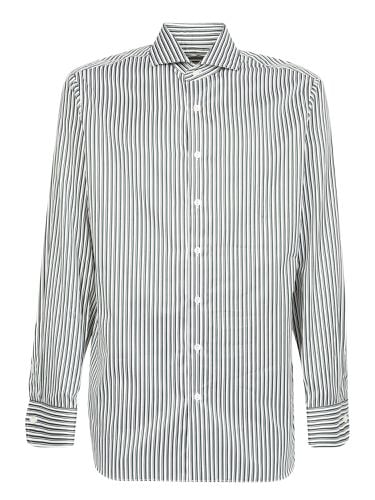 Striped Print Shirt Green And - Lardini - Modalova